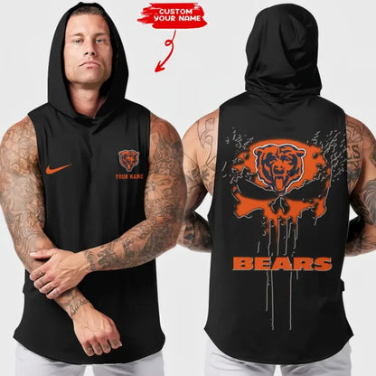 [SPECIAL OFFER] NEW CUSTOMIZED NFL26 CCB CHICAGO BEARS HOODED TANK TOP