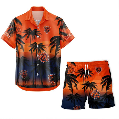 [SPECIAL OFFER] NEW CUSTOMIZED NFL26 CCB CHICAGO BEARS UNISEX HAWAIIAN SHIRT & SHORTS SET