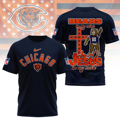 [SPECIAL OFFER] NEW CUSTOMIZED NFL26 CCB CHICAGO BEARS T-SHIRT | MULTIPLE COLORS AVAILABLE