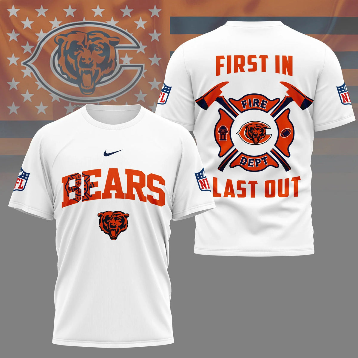 [SPECIAL OFFER] NEW CUSTOMIZED NFL26 CCB CHICAGO BEARS T-SHIRT | MULTIPLE COLORS AVAILABLE