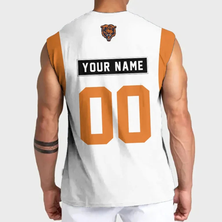 [SPECIAL OFFER] NEW CUSTOMIZED NFL26 CCB CHICAGO BEARS TANKTOP & GYM SHIRT