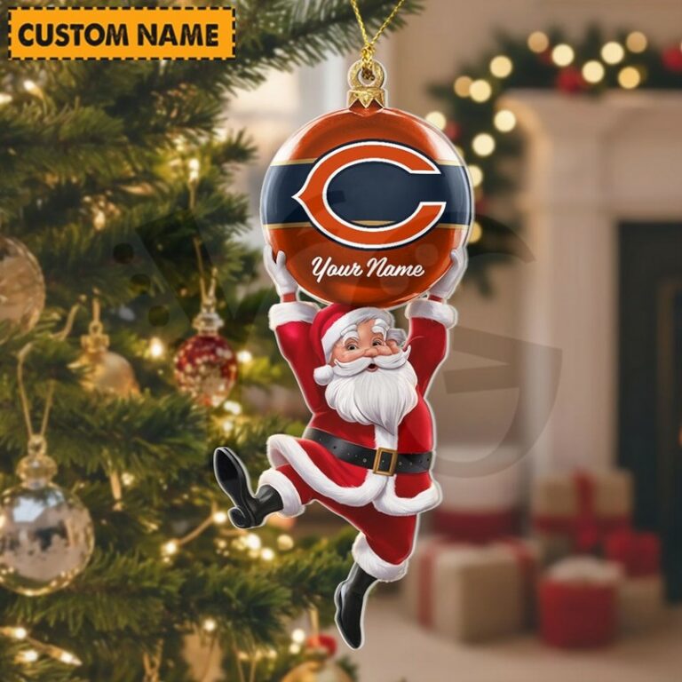 [SPECIAL OFFER] NEW CUSTOMIZED NFL26 CCB CHICAGO BEARS CHRISTMAS ACRYLIC ORNAMENT