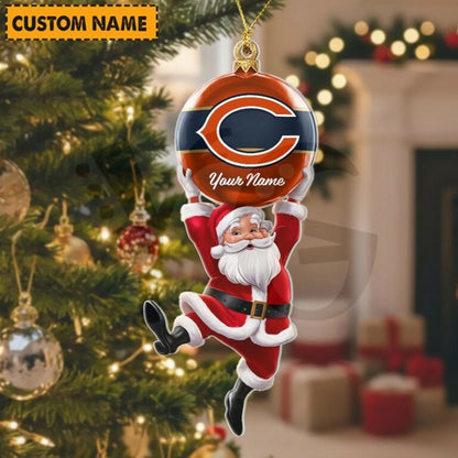 [SPECIAL OFFER] NEW CUSTOMIZED NFL26 CCB CHICAGO BEARS CHRISTMAS ACRYLIC ORNAMENT