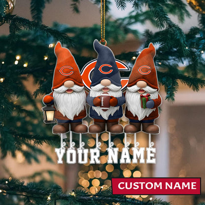 [SPECIAL OFFER] NEW CUSTOMIZED NFL26 CCB CHICAGO BEARS CHRISTMAS ACRYLIC ORNAMENT