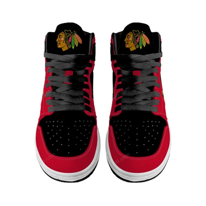 [SUPER SALE] NEW CUSTOMIZED NHL08 CC BLACKHAWKS AIR JORDAN SNEAKERS