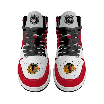 [SUPER SALE] NEW CUSTOMIZED NHL08 CC BLACKHAWKS AIR JORDAN SNEAKERS