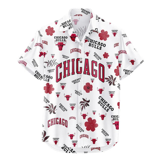[HOT DEAL] NEW CUSTOMIZED NBA19 CBU CHICAGO BULLS UNISEX HAWAIIAN SHIRT & SHORTS SET