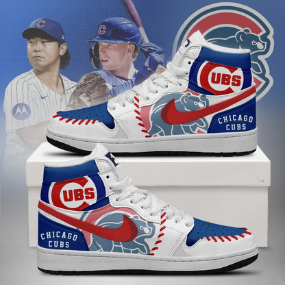 [FLASH SALE] NEW CUSTOMIZED MLB04 CH CUBS AIR JORDAN SNEAKERS