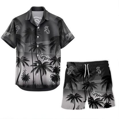 [FLASH SALE] NEW CUSTOMIZED MLB03 BRS BOSTON RED SOX UNISEX HAWAIIAN SHIRT & SHORTS SET