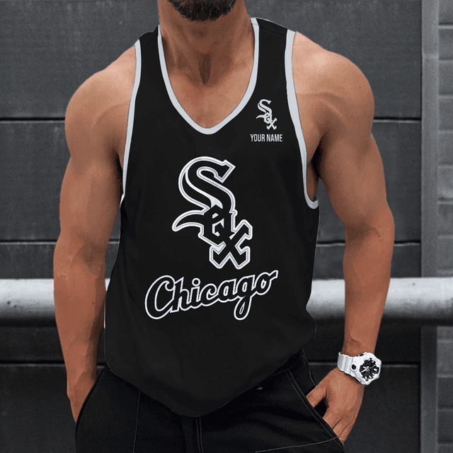 [FLASH SALE] NEW CUSTOMIZED MLB26 CHICAGO WHITE SOX UNISEX TANK TOP