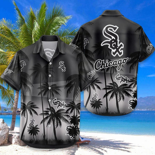 [FLASH SALE] NEW CUSTOMIZED MLB26 CWS CHICAGO WHITE SOX UNISEX HAWAIIAN SHIRT & SHORTS SET