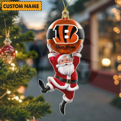 [SPECIAL OFFER] NEW CUSTOMIZED NFL16 CCB CINCINNATI BENGALS CHRISTMAS ACRYLIC ORNAMENT
