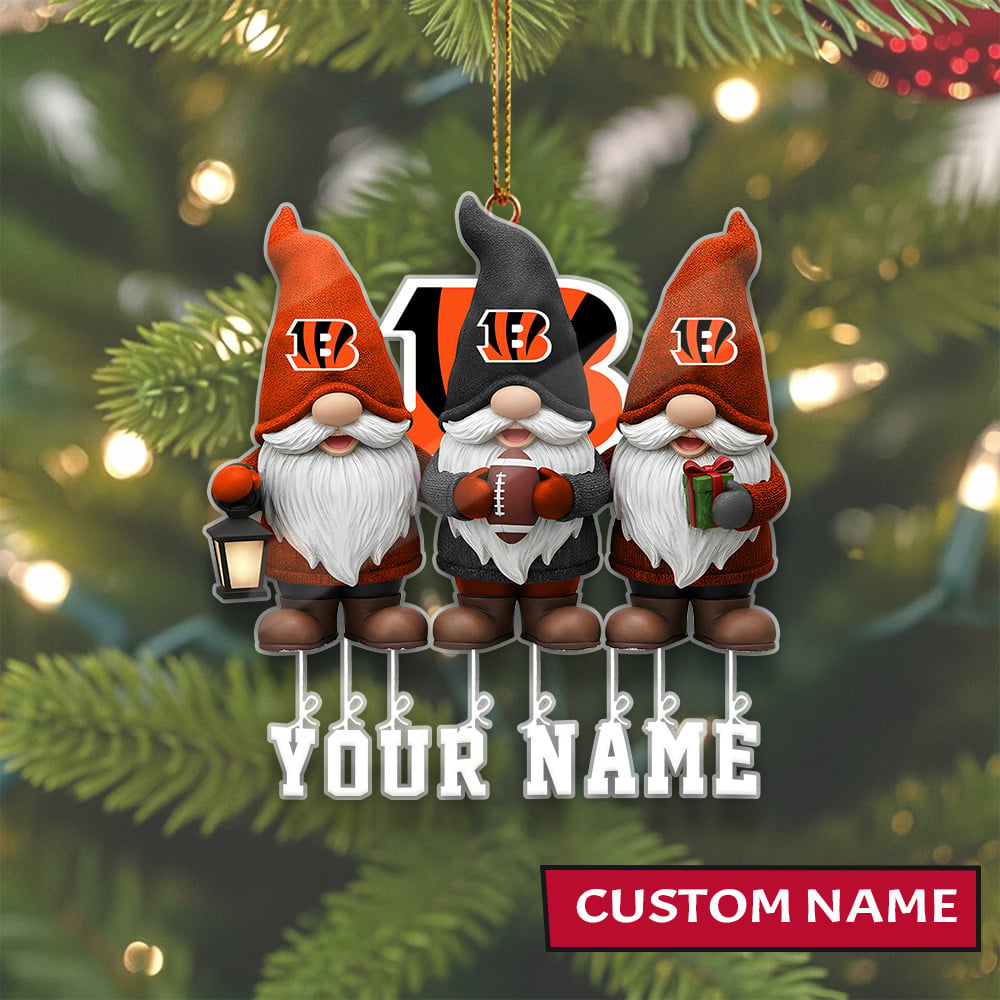 [SPECIAL OFFER] NEW CUSTOMIZED NFL16 CCB CINCINNATI BENGALS CHRISTMAS ACRYLIC ORNAMENT