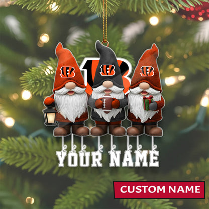 [SPECIAL OFFER] NEW CUSTOMIZED NFL16 CCB CINCINNATI BENGALS CHRISTMAS ACRYLIC ORNAMENT