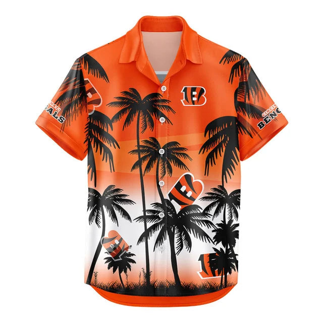 [SPECIAL OFFER] NEW CUSTOMIZED NFL16 CCB CINCINNATI BENGALS UNISEX HAWAIIAN SHIRT & SHORTS SET