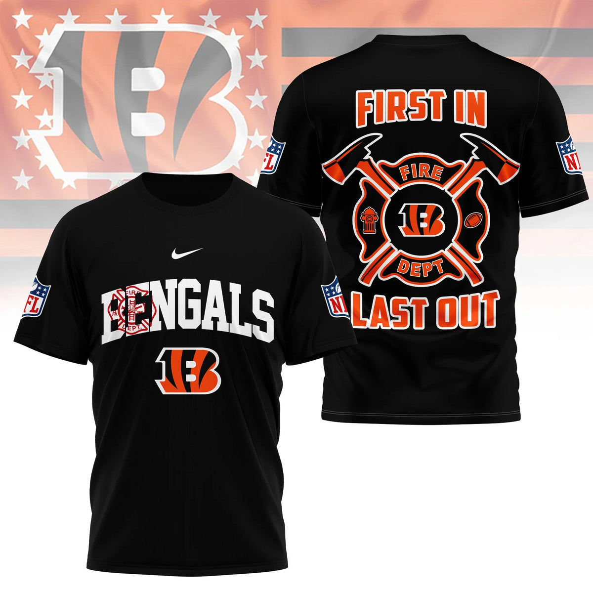 [SPECIAL OFFER] NEW CUSTOMIZED NFL16 CCB CINCINNATI BENGALS T-SHIRT | MULTIPLE COLORS AVAILABLE