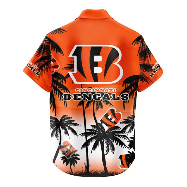 [SPECIAL OFFER] NEW CUSTOMIZED NFL16 CCB CINCINNATI BENGALS UNISEX HAWAIIAN SHIRT & SHORTS SET
