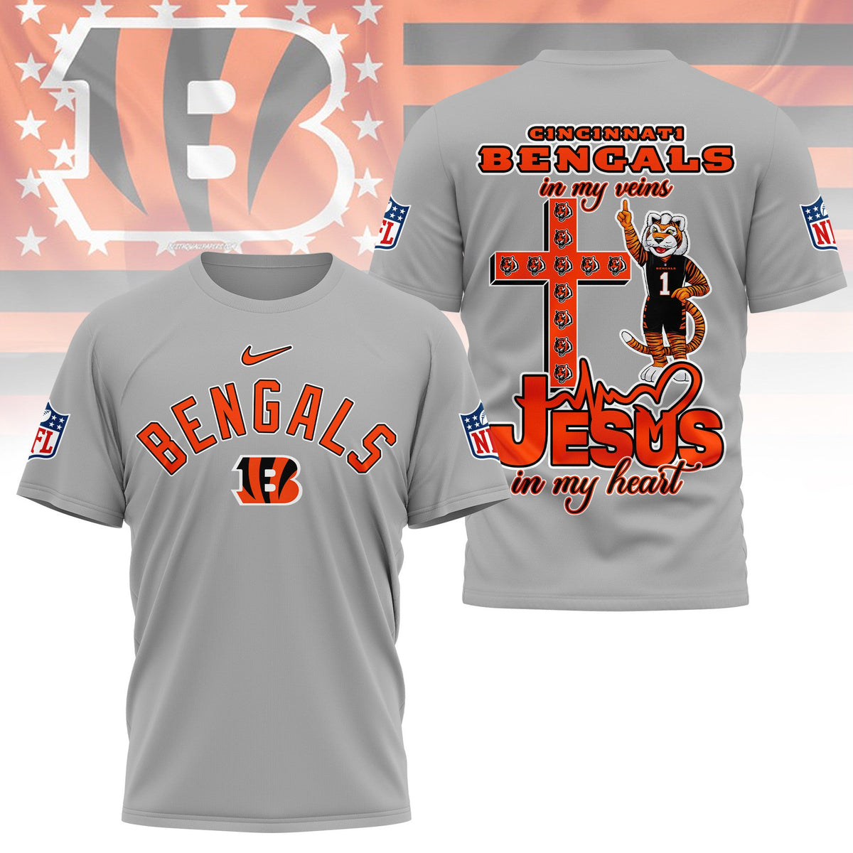[SPECIAL OFFER] NEW CUSTOMIZED NFL16 CCB CINCINNATI BENGALS T-SHIRT | MULTIPLE COLORS AVAILABLE