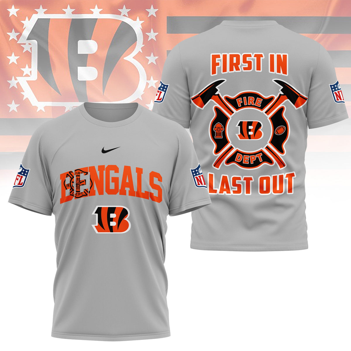 [SPECIAL OFFER] NEW CUSTOMIZED NFL16 CCB CINCINNATI BENGALS T-SHIRT | MULTIPLE COLORS AVAILABLE
