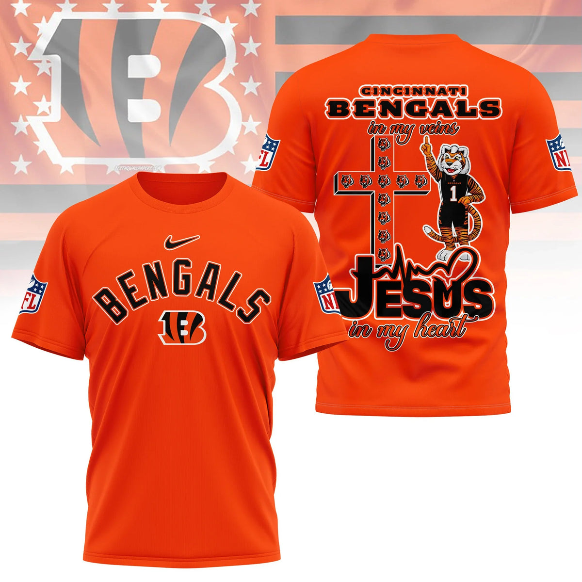 [SPECIAL OFFER] NEW CUSTOMIZED NFL16 CCB CINCINNATI BENGALS T-SHIRT | MULTIPLE COLORS AVAILABLE