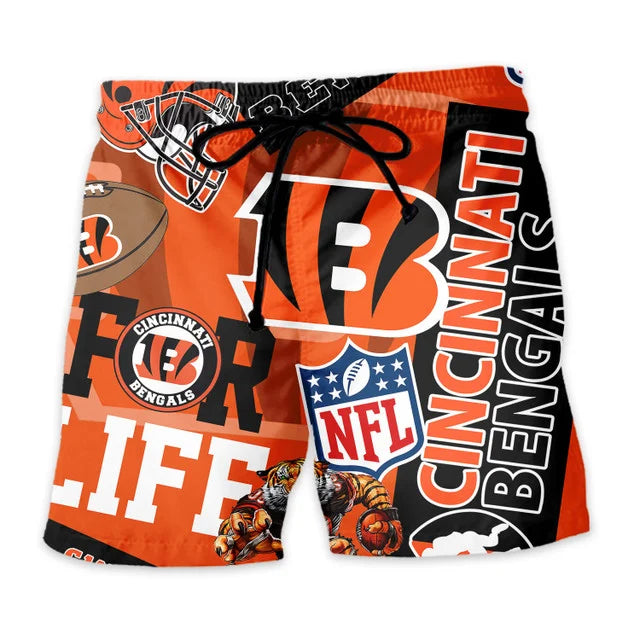 [SPECIAL OFFER] NEW CUSTOMIZED NFL16 CCB CINCINNATI BENGALS UNISEX HAWAIIAN SHIRT & SHORTS SET
