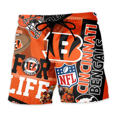 [SPECIAL OFFER] NEW CUSTOMIZED NFL16 CCB CINCINNATI BENGALS UNISEX HAWAIIAN SHIRT & SHORTS SET