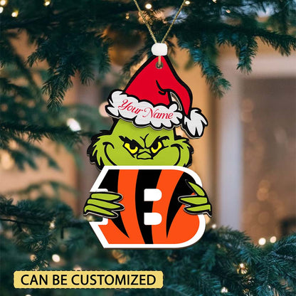 [SPECIAL OFFER] NEW CUSTOMIZED NFL16 CCB CINCINNATI BENGALS CHRISTMAS ACRYLIC ORNAMENT