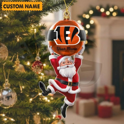 [SPECIAL OFFER] NEW CUSTOMIZED NFL16 CCB CINCINNATI BENGALS CHRISTMAS ACRYLIC ORNAMENT
