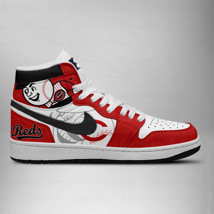 [FLASH SALE] NEW CUSTOMIZED MLB05 CC REDS AIR JORDAN SNEAKERS