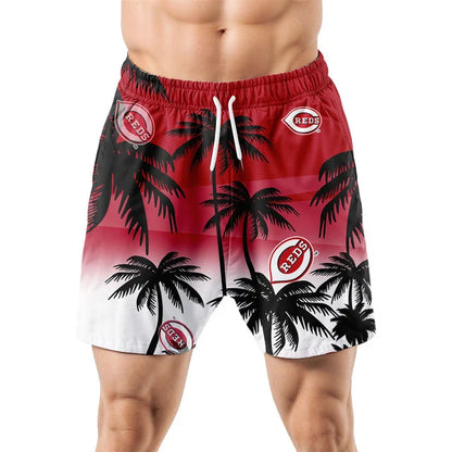 [FLASH SALE] NEW CUSTOMIZED MLB05 CRS CINCINNATI REDS UNISEX HAWAIIAN SHIRT & SHORTS SET