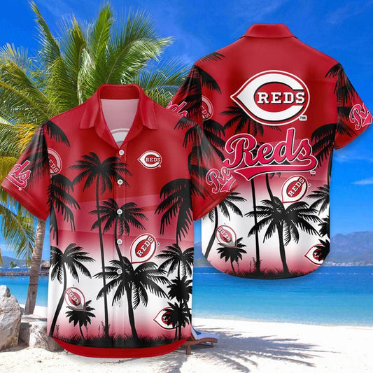 [FLASH SALE] NEW CUSTOMIZED MLB05 CRS CINCINNATI REDS UNISEX HAWAIIAN SHIRT & SHORTS SET