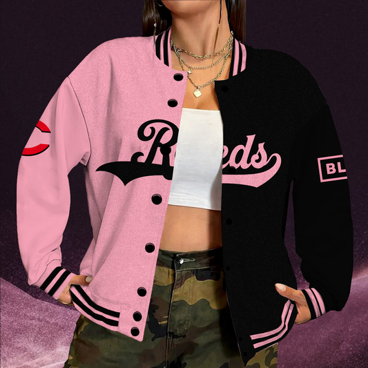 [FLASH SALE] NEW CUSTOMIZED MLB05 CRS CINCINNATI REDS SATIN VARSITY & BASEBALL JACKET