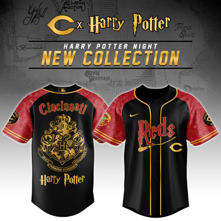 [FLASH SALE] NEW CUSTOMIZED MLB05 CC REDS x HARRY POTTER BASEBALL JERSEY & CAP