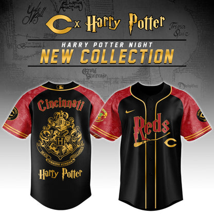 [FLASH SALE] NEW CUSTOMIZED MLB05 CC REDS x HARRY POTTER BASEBALL JERSEY & CAP
