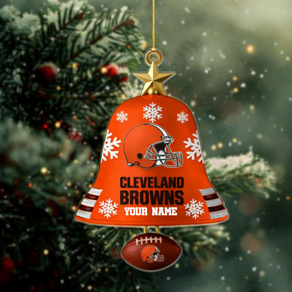[SPECIAL OFFER] NEW CUSTOMIZED NFL29 CLB CLEVELAND BROWNS CHRISTMAS ACRYLIC ORNAMENT