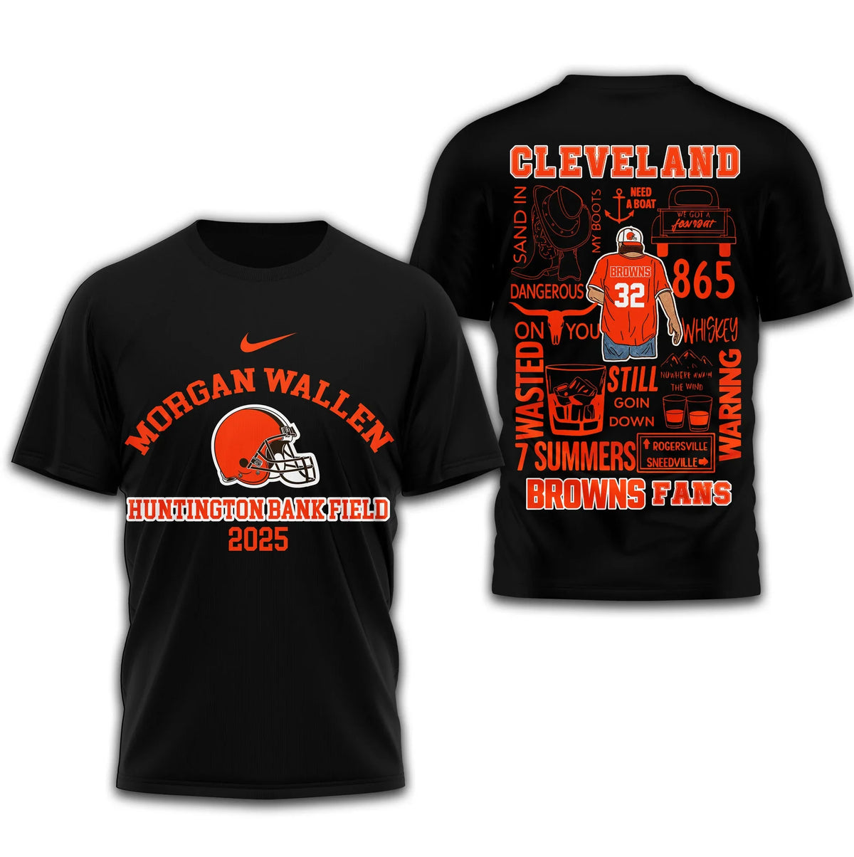 [SPECIAL OFFER] NEW CUSTOMIZED NFL29 CLB CLEVELAND BROWNS T-SHIRT | MULTIPLE COLORS AVAILABLE