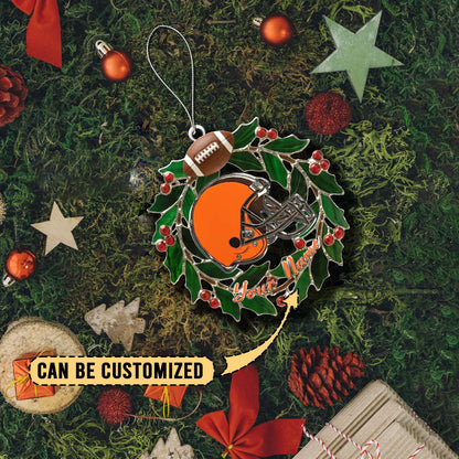 [SPECIAL OFFER] NEW CUSTOMIZED NFL29 CLB CLEVELAND BROWNS CHRISTMAS ACRYLIC ORNAMENT