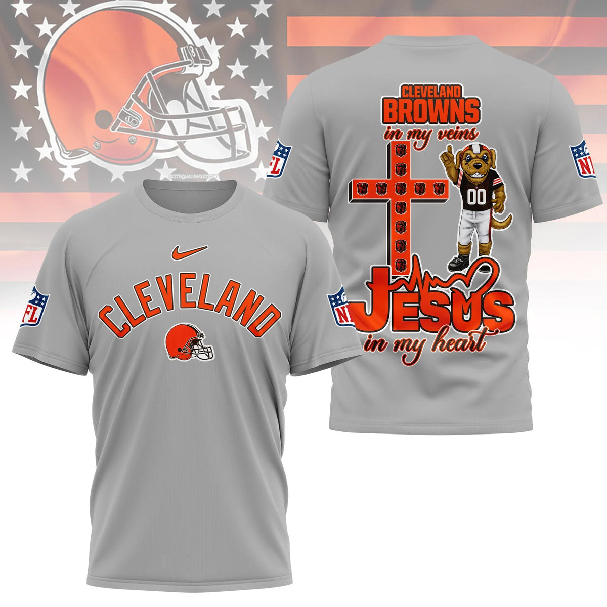 [SPECIAL OFFER] NEW CUSTOMIZED NFL29 CLB CLEVELAND BROWNS T-SHIRT | MULTIPLE COLORS AVAILABLE