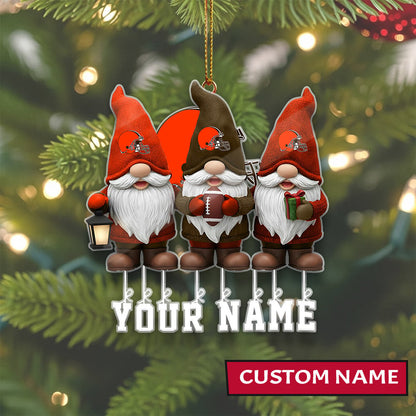 [SPECIAL OFFER] NEW CUSTOMIZED NFL29 CLB CLEVELAND BROWNS CHRISTMAS ACRYLIC ORNAMENT