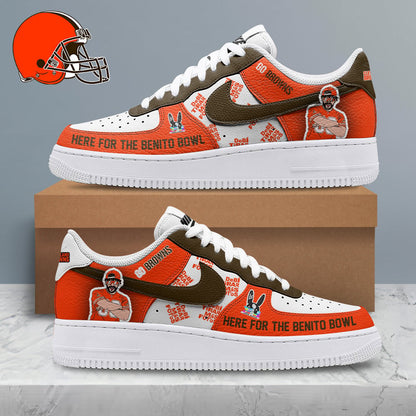 [SPECIAL OFFER] NEW CUSTOMIZED NFL29 CLB CLEVELAND BROWNS SUPER BOWL HALFTIME SHOW AF1 SHOES