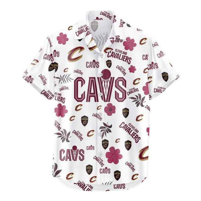 [HOT DEAL] NEW CUSTOMIZED NBA02 CCA CLEVELAND CAVALIERS UNISEX HAWAIIAN SHIRT & SHORTS SET