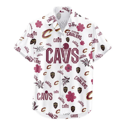 [HOT DEAL] NEW CUSTOMIZED NBA02 CCA CLEVELAND CAVALIERS UNISEX HAWAIIAN SHIRT & SHORTS SET