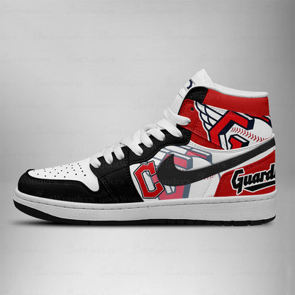 [FLASH SALE] NEW CUSTOMIZED MLB13 CL GUARDIANS AIR JORDAN SNEAKERS