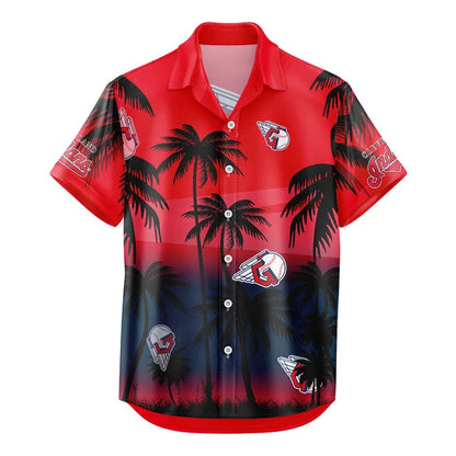 [FLASH SALE] NEW CUSTOMIZED MLB13 CGS CLEVELAND GUARDIANS UNISEX HAWAIIAN SHIRT & SHORTS SET