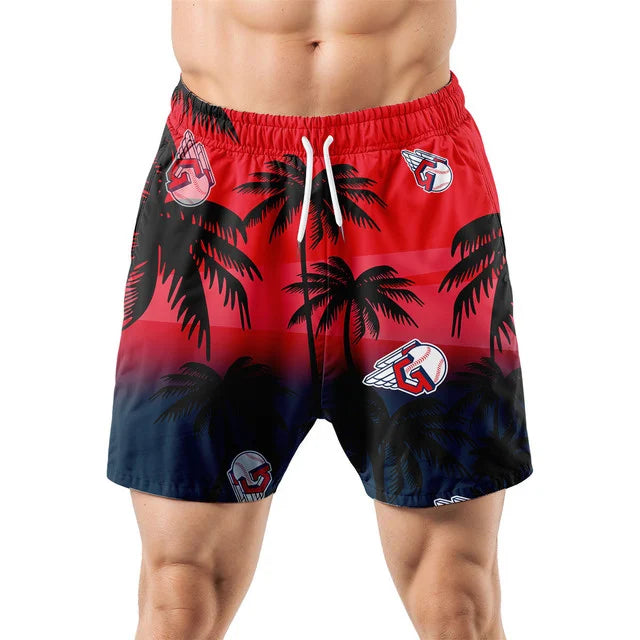 [FLASH SALE] NEW CUSTOMIZED MLB13 CGS CLEVELAND GUARDIANS UNISEX HAWAIIAN SHIRT & SHORTS SET