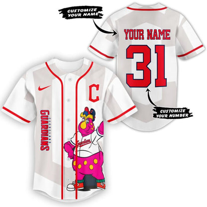 [FLASH SALE] NEW CUSTOMIZED MLB13 CL GUARDIANS BASEBALL JERSEY & CAP
