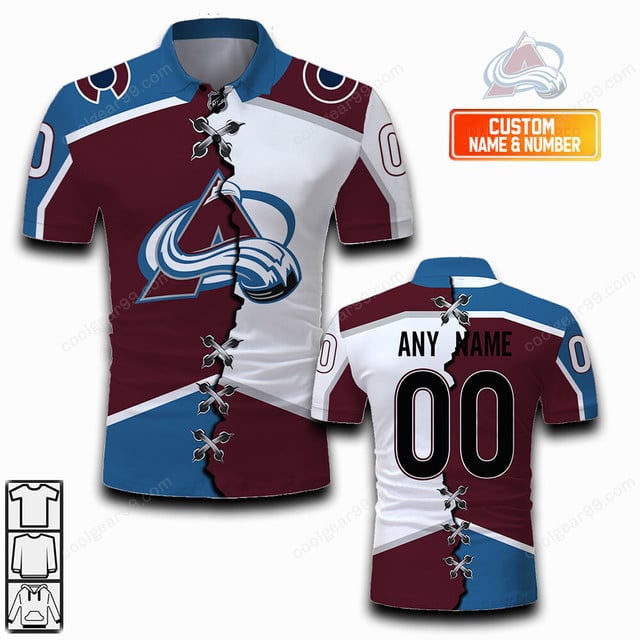 LIMITED EDITION - NEW CUSTOMIZED NHL05 CAL COLORADO AVALANCHE UNISEX T-SHIRT, POLO, HOODIE & JACKETS