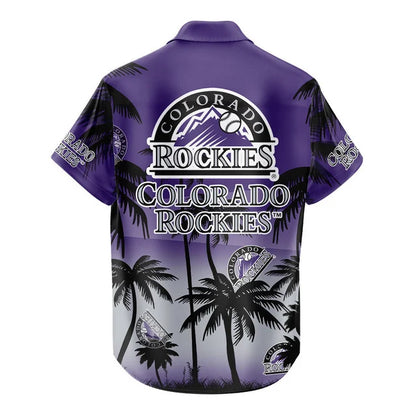 [FLASH SALE] NEW CUSTOMIZED MLB30 COR COLORADO ROCKIES UNISEX HAWAIIAN SHIRT & SHORTS SET