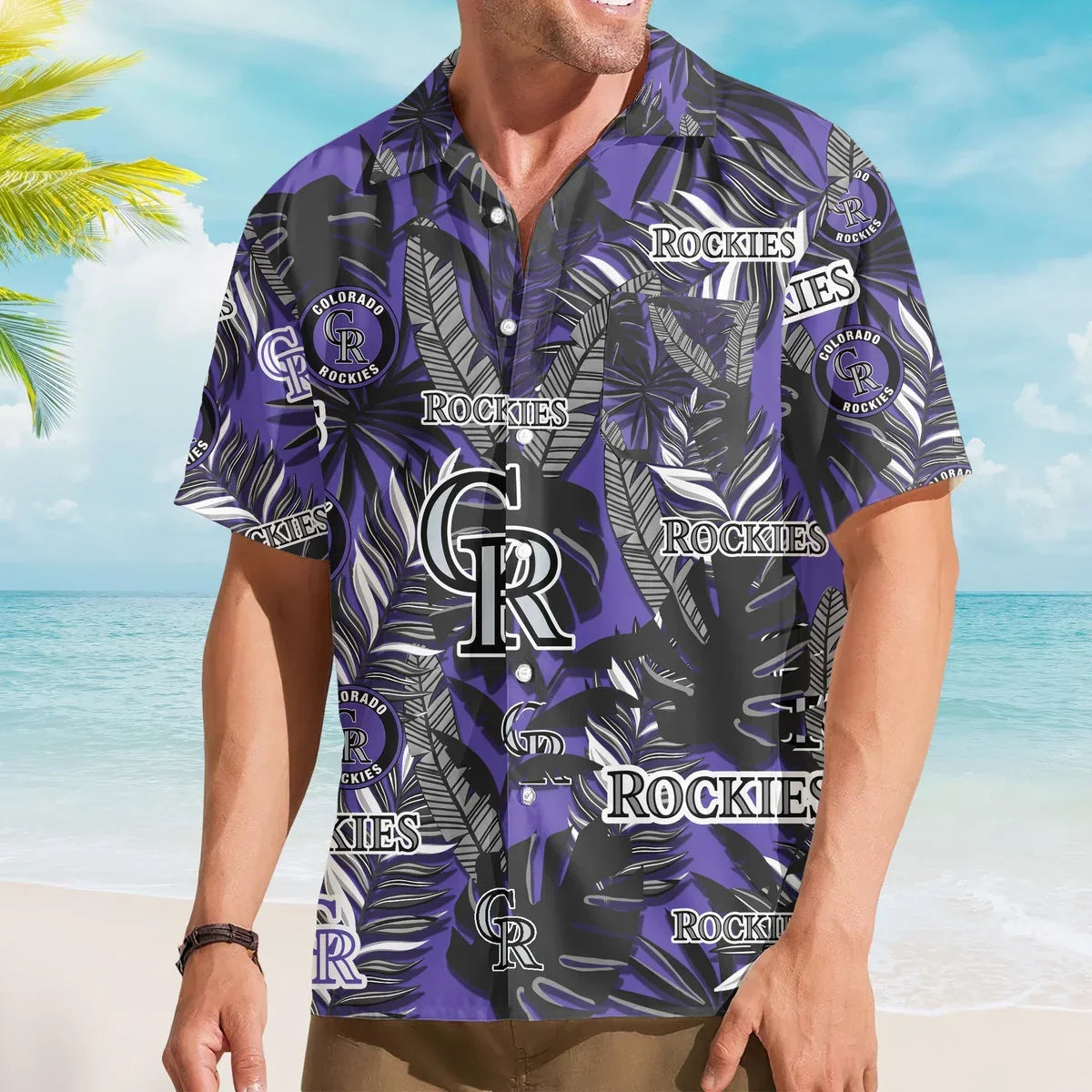 [FLASH SALE] NEW CUSTOMIZED MLB30 COR COLORADO ROCKIES UNISEX HAWAIIAN SHIRT
