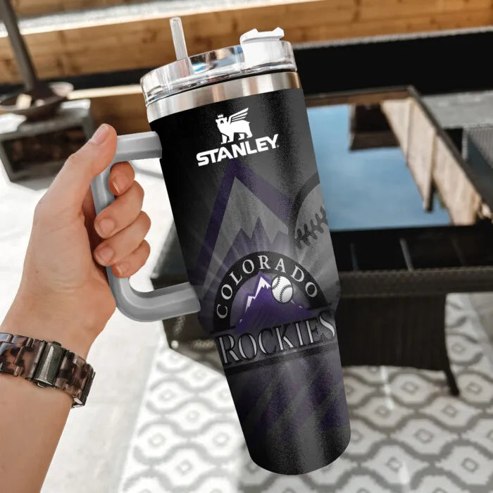 [FLASH SALE] NEW CUSTOMIZED MLB30 COR COLORADO ROCKIES 40OZ TUMBLER